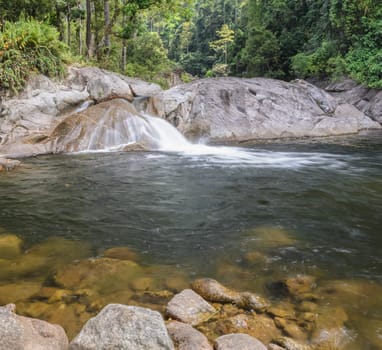 Karome waterfall, Evergreen forest waterfall in Nakhon Si Thammarat, Thailand