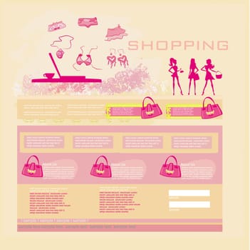 Fashion shopping Website template