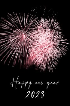 Luxury firework event sky show turn of the year celebration. Holidays season party time. Premium entertainment nightlife background.