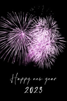 Luxury firework event sky show turn of the year celebration. Holidays season party time. Premium entertainment nightlife background.