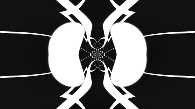 Kaleida lines. Computer generated 3d render