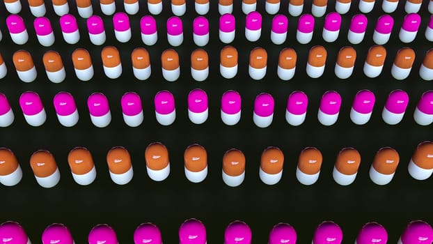 Medical pills. Computer generated 3d render