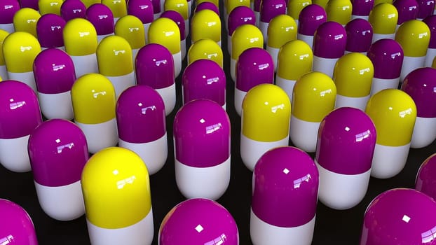 Medical pills. Computer generated 3d render
