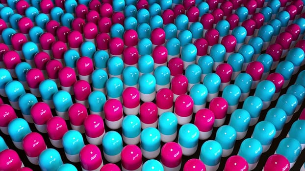 Medical pills. Computer generated 3d render