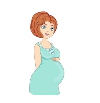 Beautiful pregnant girl