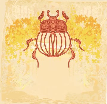 Golden Scarab background