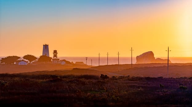 Lighthouse at Big sur coast in California, United States of America.