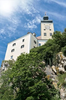 Persenbeug Castle directly on the banks of the Danube in the municipality of Persenbeug-Gottsdorf in Austria