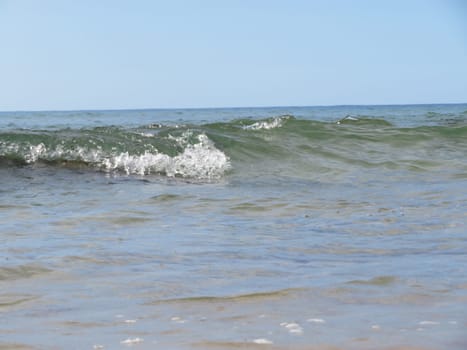 Beautiful beach with clean waters and sparkling sand