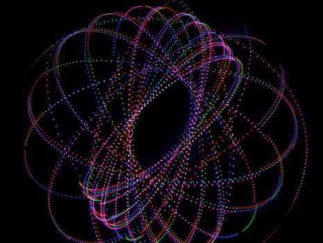 spectacular colored lights with geometric shapes special effects