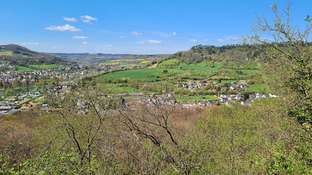 View of Rosport in the Moselle Valley on the border between Luxembourg and Germany