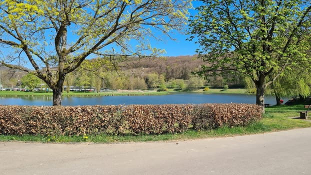 View of Rosport in the Moselle Valley on the border between Luxembourg and Germany