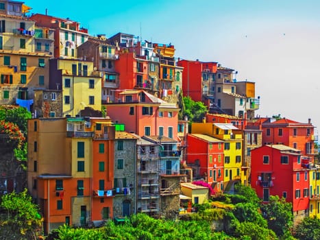Village Corniglia on Italian Coast