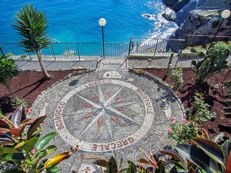 Wind Rose in Bogliasco  on Italian Coast