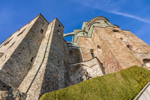 St Michael Abbey - Sacra di San Michele - Italy. Monastic mediaeval building.