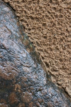 wet granite and wet sand abstract natural background diagonal