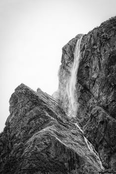 Waterfall in Gros Morne National Park fjords