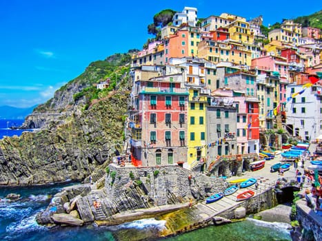 Riomaggiore  on Italian Coast