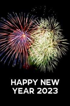 Luxury firework event sky show turn of the year celebration. Holidays season party time. Premium entertainment nightlife background.