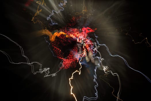 abstract photography light painting long exposure motion graphic vivid colors wall art
