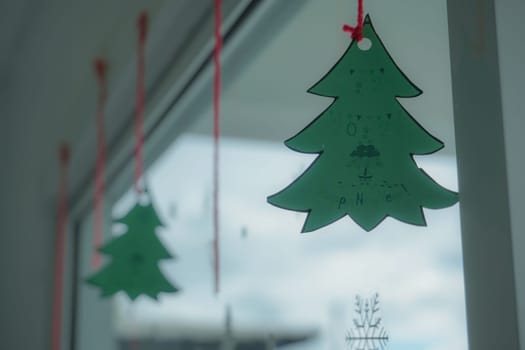 Hanging christmas decorations christmas tree