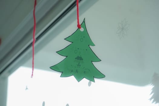 Hanging christmas decorations christmas tree