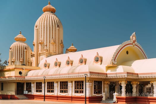 Mapusa, Goa, India. The Shree Ganesh Mandir, Ganeshpuri Temple. Famous Landmark And Popular Destination.