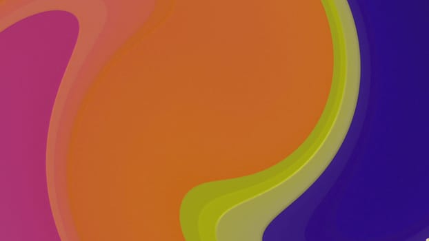 Twirled lines. Computer generated 3d render