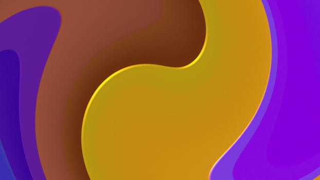Twirled lines. Computer generated 3d render