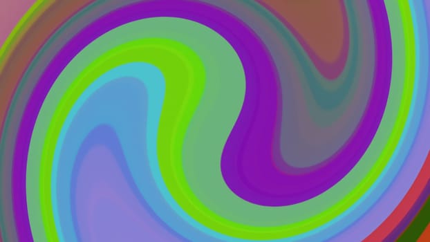 Twirled lines. Computer generated 3d render