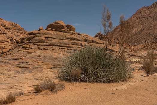 landscape at the Spitzkoppe rock formation, Namibia