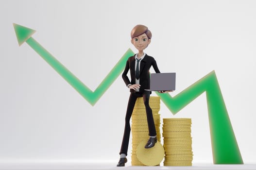 Bussiness has done great work . Concept office and analysing infographic and making money.