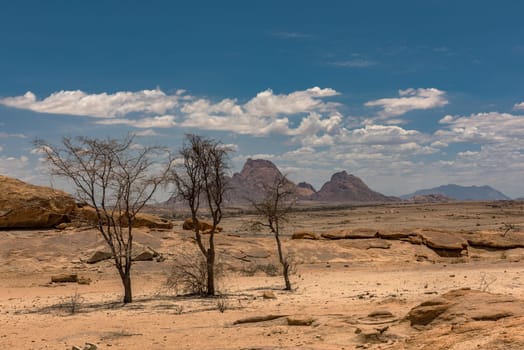 landscape at the Spitzkoppe rock formation, Namibia