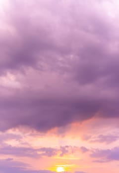 Abstract and pattern of cloud sky, Velvet violet, Velvet Purple, Trend color background, Pattern of colorful cloud and sky sunset or sunrise: Dramatic sunset in twilight, Beautyful of sky
