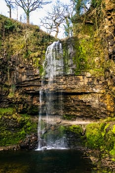 Henrhyd Falls (Sgwd Henrhyd) - Brecon Beacons National Park, Wales, United Kingdom
