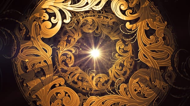3D illustration Background for advertising and wallpaper in russian frame vintage and fashion party scene. 3D rendering in decorative concept.