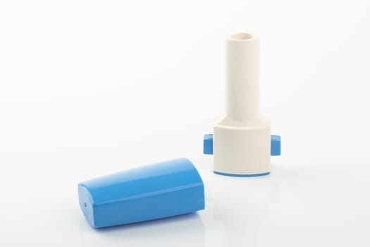 Metered Dose Inhaler isolated over white background
