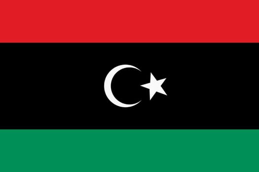 A Flag of Libya background illustration large file