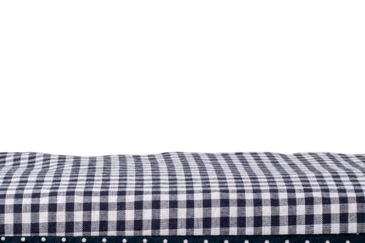 Closeup of a cherry pit filled pillow for pain and tension isolated on white background. Copy space for your product presentation montage. Macro.