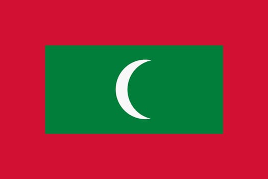 A Maldives Flag background illustration large file moon red green