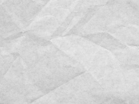 White crumpled parchment paper texture background