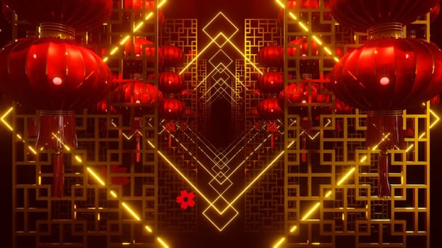 3D illustration Background for advertising and wallpaper in festival and chinese celebrate scene. 3D rendering in decorative concept.