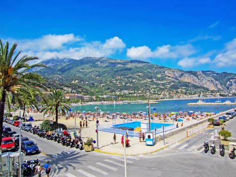 Beach on Mediterranean Coast of Italy