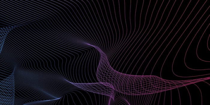 Virtual Technology with Data Network Stream Art