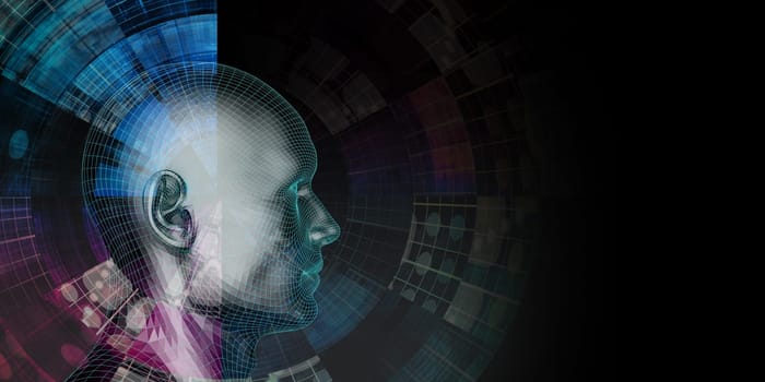 Digital Data on a Abstract Technology Background