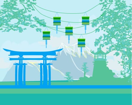 Decorative Chinese landscape
