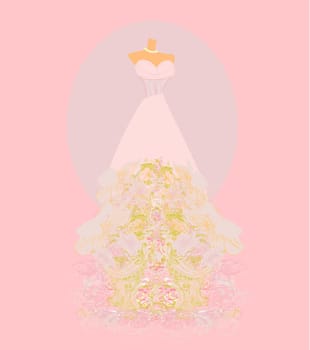 Wedding dress  for Wedding invitations
