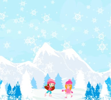 Girls on skates