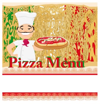 Pizza grunge poster