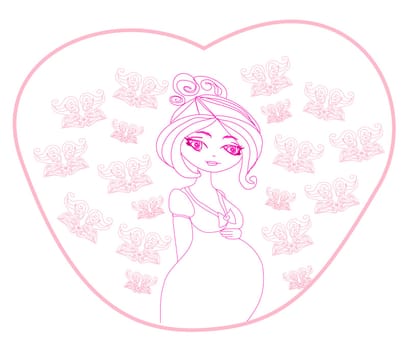 Beautiful pregnant girl